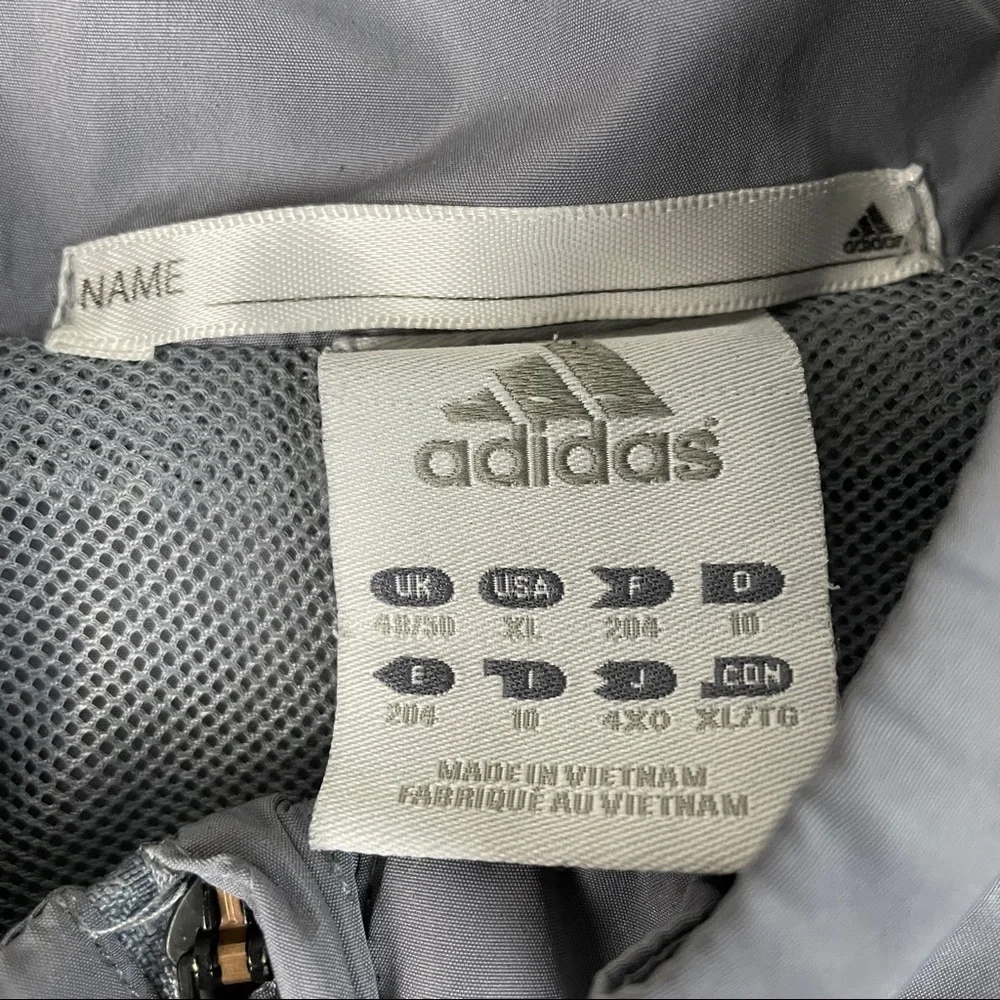Adidas Track Jacket Windbreaker Size XL